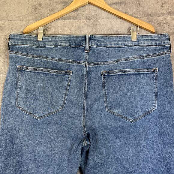 Sonoma Jeans Womens 20W Blue Medium Wash Bootcut Stretch Denim 31" Inseam - Picture 6 of 13